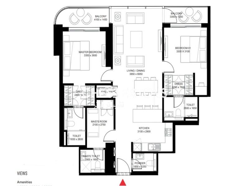 Image of Apartment - 2 Bedrooms - 4 Bathrooms for Rental in Mohammed Bin Rashid City-Dubai-United Arab Emirates, Image 23